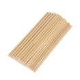 Axio 200pcs DIY Wooden Round Dowel Rods Craft Sticks for Woodworking DIY Building Model Toy