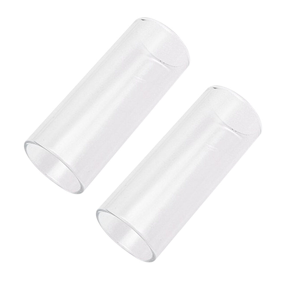 Axio 2Pc Pretty Glass Guitar Slide Medium Bottleneck Glass Guitar Slide