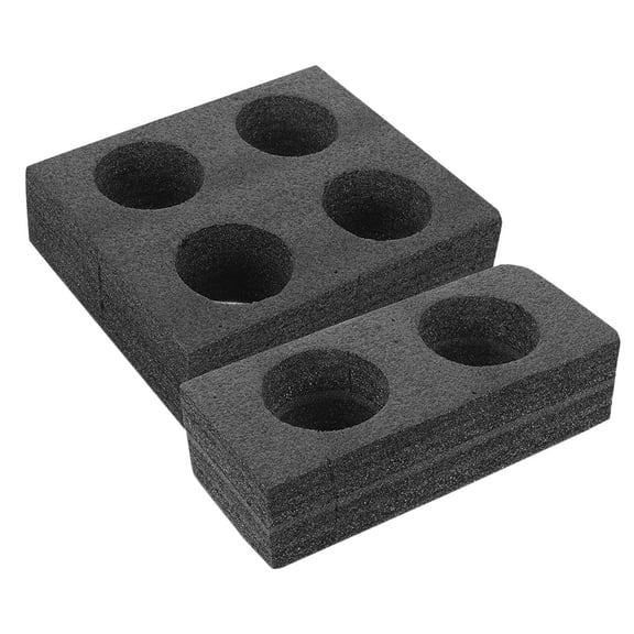 2Pcs Drink Cup Takeout Carrier Tray Foam Cup Holder Tray Cup Fixing Packing Supply for Delivery