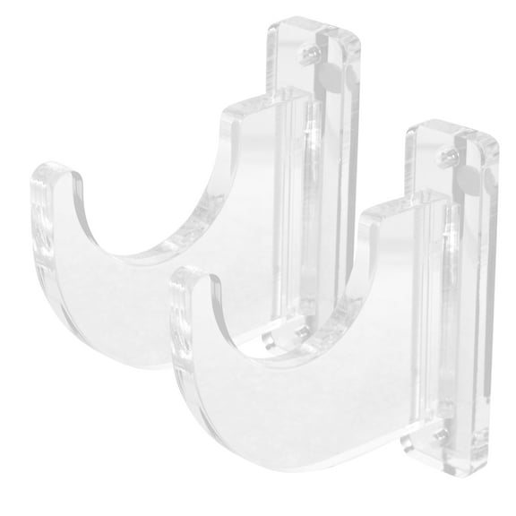 OUNONA Transparent Acrylic Wall Mount Guitar Display Rack for Computer with 2pcs Design and Excellent