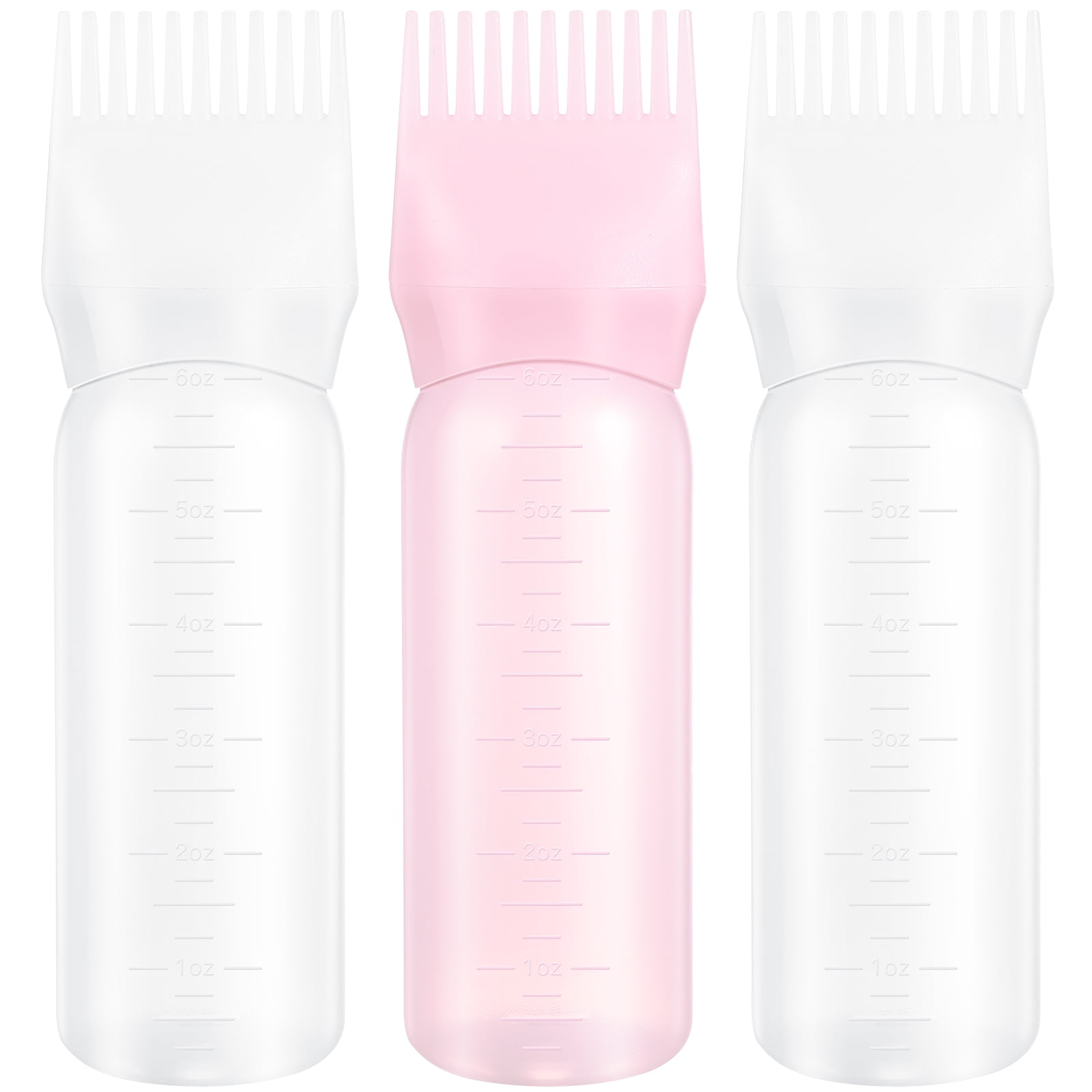 Axio 3 Pcs Root Comb Squeeze Applicator Bottles Hair Color Oiling