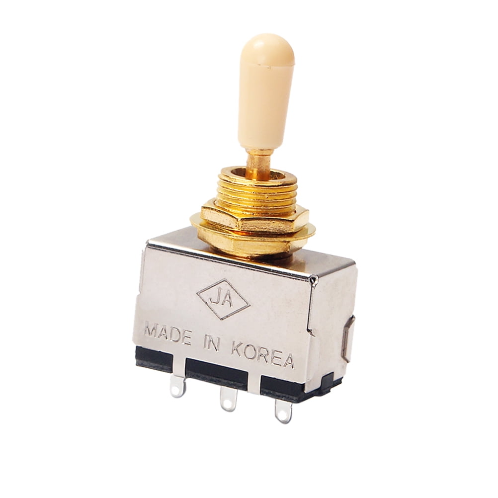 Axio 3 Way Pickup Selector Toggle Switch Guitar Box Toggle Knob (Yellow