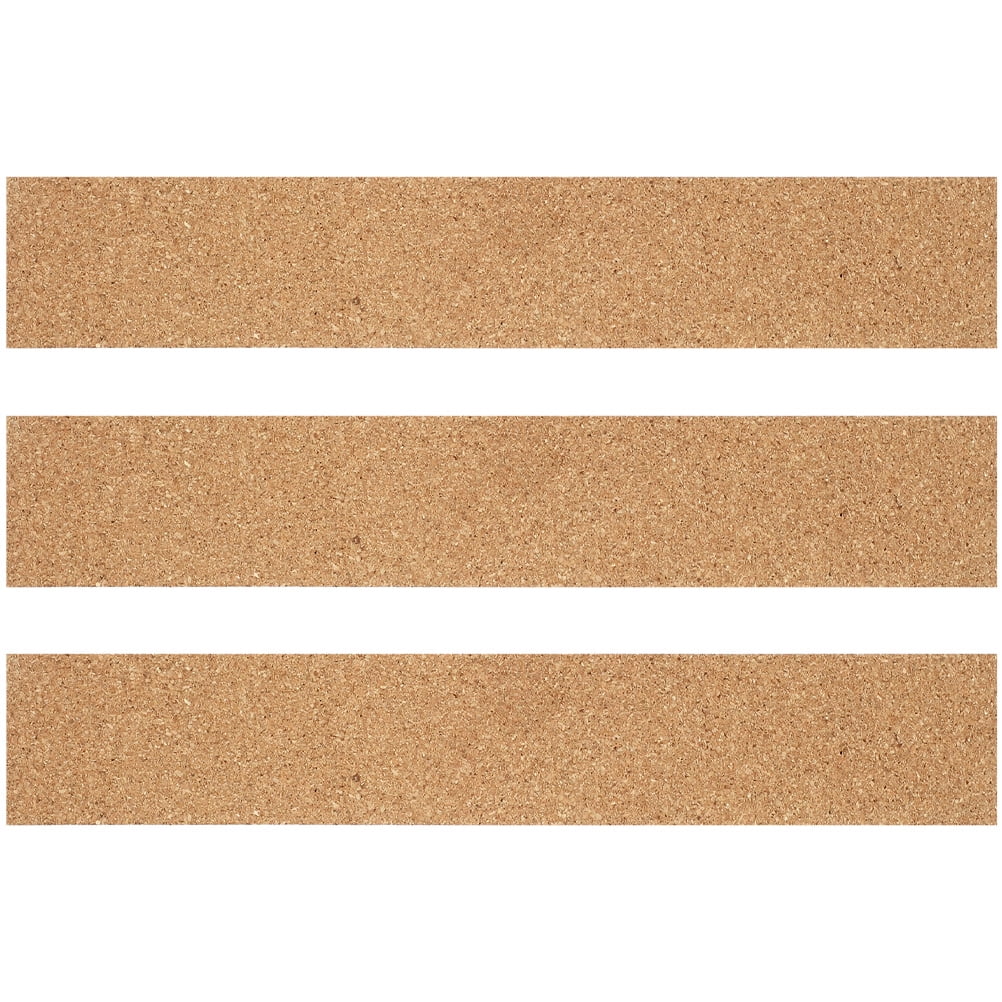 Axio 3Pcs Bulletin Board Cork Strips Message Bulletin Strips Self