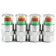 Axio 4 Pcs Car Tire Pressure Monitor Stem Caps Sensor Indicator