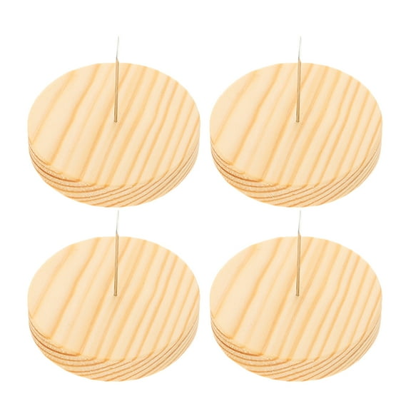 4 Sets Wooden Base for Felt Doll Crochet Doll Display Stand Felting Animal Holder Wood Stand