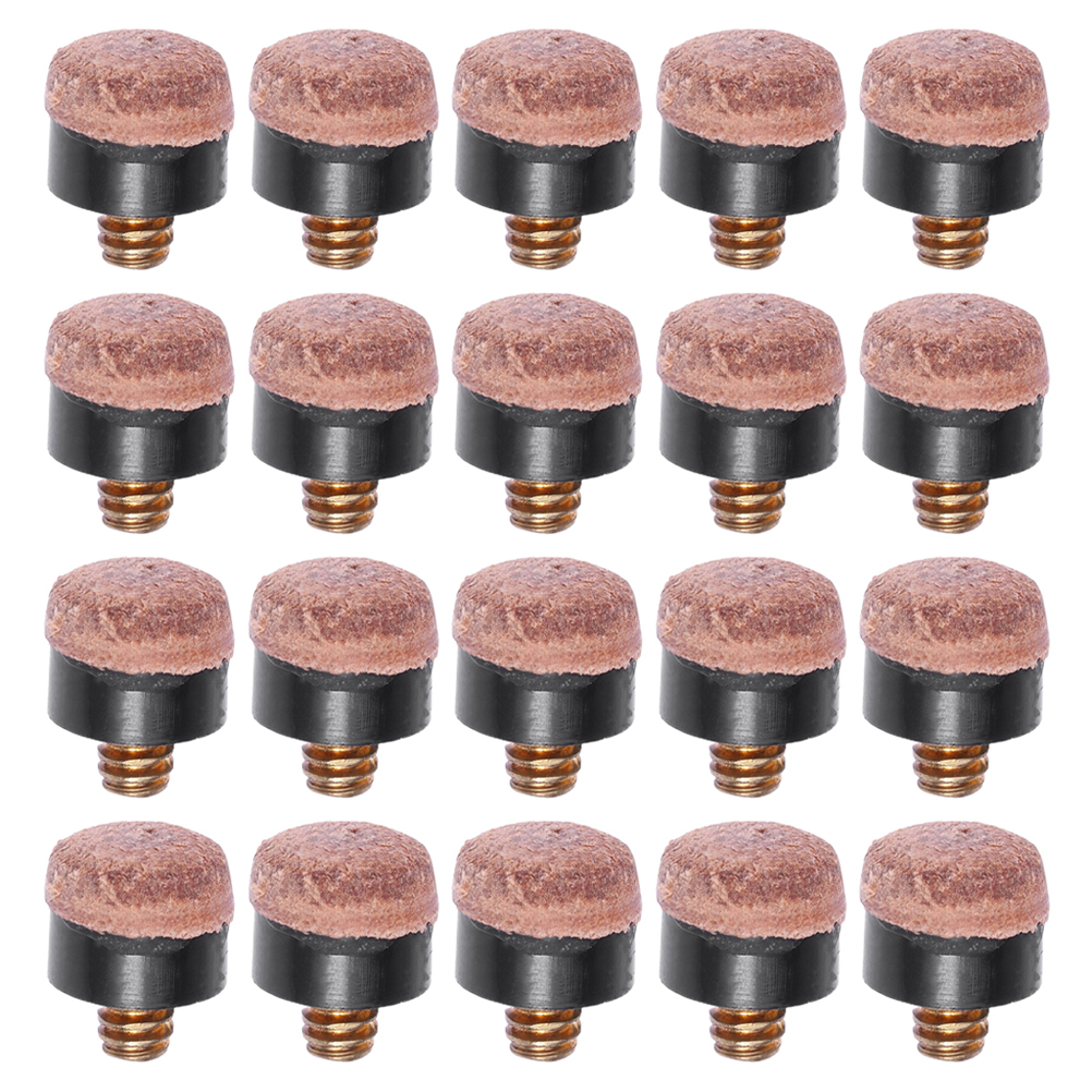 Axio 40Pcs Billiard Cue Tips Leather Cue Tips Leather Billiard Tip