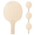 Axio 4Pcs DIY Table Tennis Paddle Blanks Unpainted Table Tennis Rackets