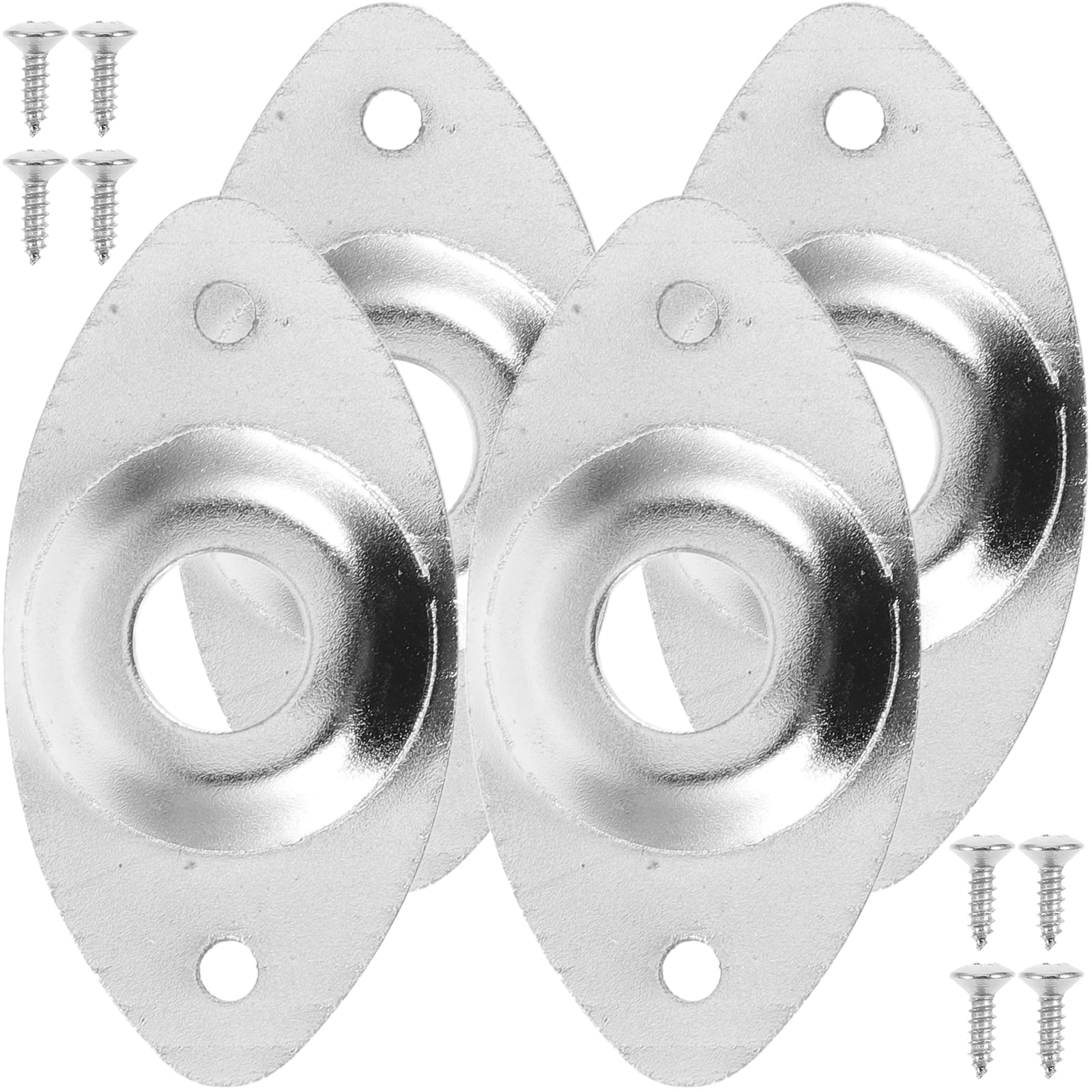 Axio 4pcs Guitar Input Jack Socket Plates Electric Guitar Replacement