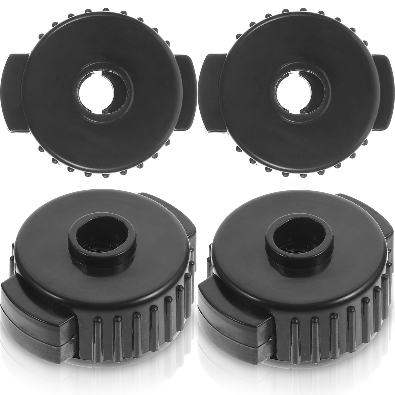 Durable Plastic Cymbal Sleeves For Set - 8 Pcs Long Black Accessories For Enhanced Sound Performance