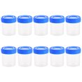 Axio 50pcs Plastic Urine Sample Cups Screw Mouth Sample Containers 40ml