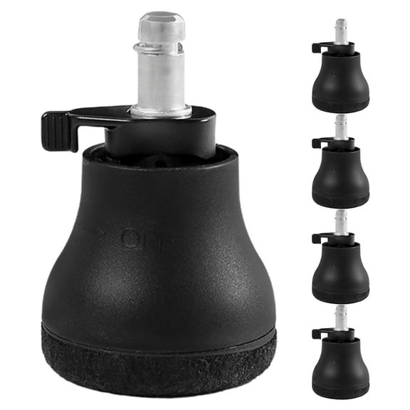 IFANLANDOR PA6 Round Casters for Office Chair Black 5Pcs 3.4x2.1in