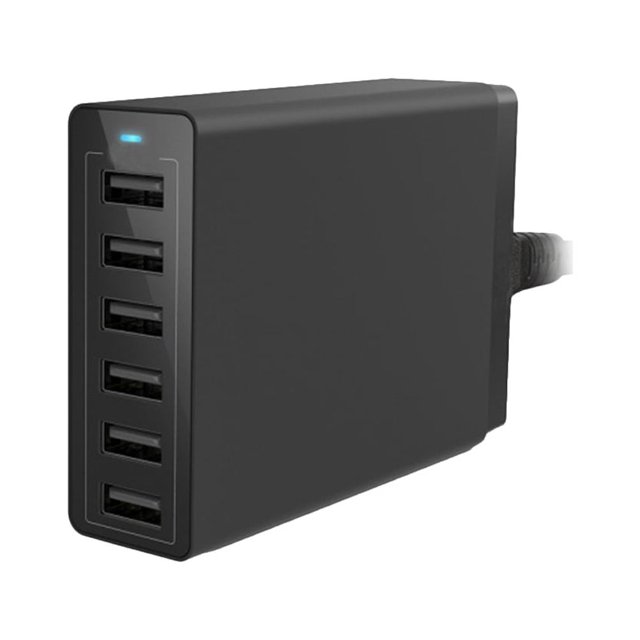 Axio 6 Port USB Wall Charger 50W 10A Charging Station 2.0 Charging Hub