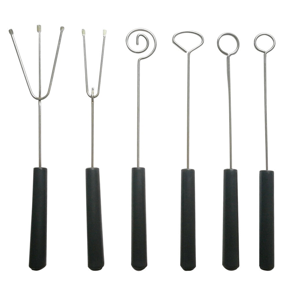 7-Piece Chocolate Dipping Tools Set - Stainless Steel Candy Forks, Ice Cream Scoops & Decorating Spoons