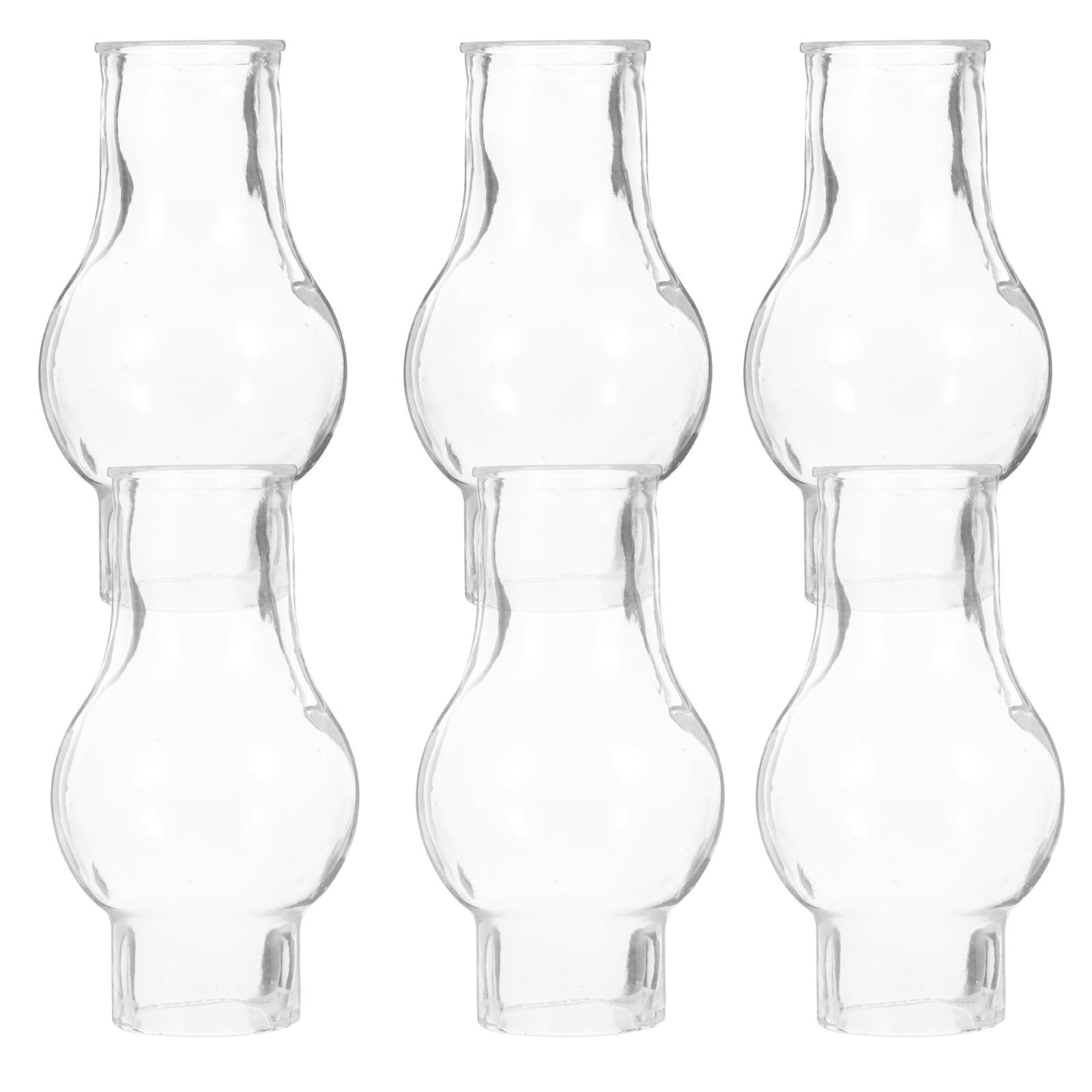 Axio 6pcs Oil Lamp Chimney Kerosene Lamp Shade Vintage Replacement