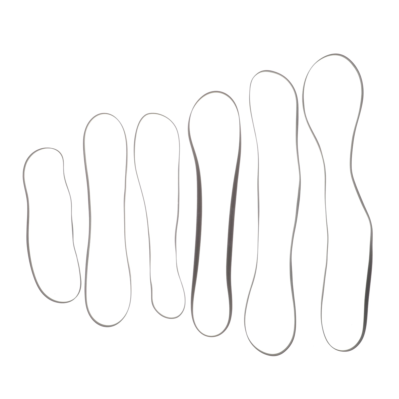 Axio 6pcs Turntable Belt Replacement Phonograph Belt Tape Machine Belt