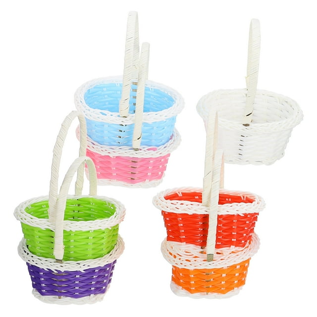 Axio 7 Pcs Plastic Storage Baskets Practical Food Baskets Lovely Craft