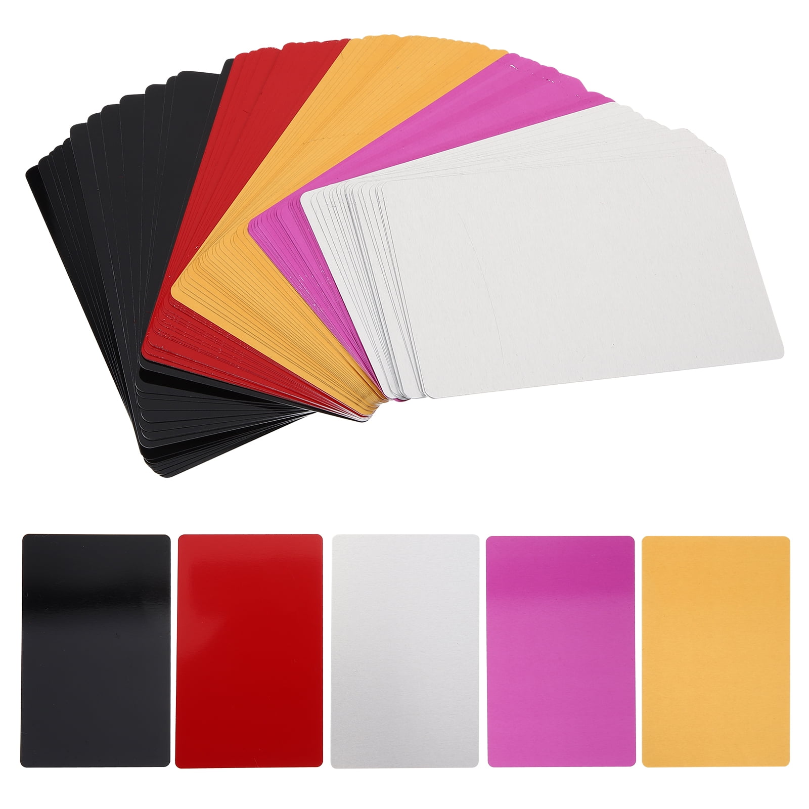 Axio 80pcs Blank Metal Business Cards Aluminium Name Cards for Customer