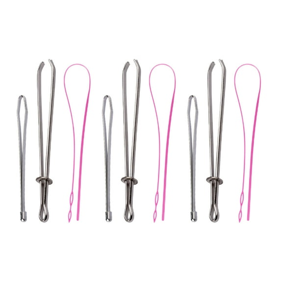 IFANLANDOR Drawstring Threading Tool Metal Diy Tools For Beginners 9Pcs 11.8X3.94X3.15in