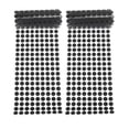 thumbnail image 1 of OUNONA Black Self Adhesive Dot Tape for Hook Sticking Made of Durable Nylon 10mm Diameter, 1 of 6