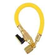 Refrigerant Recharge Hose for Car Use Made of Rubber and Copper with High Pressure Safety Yellow