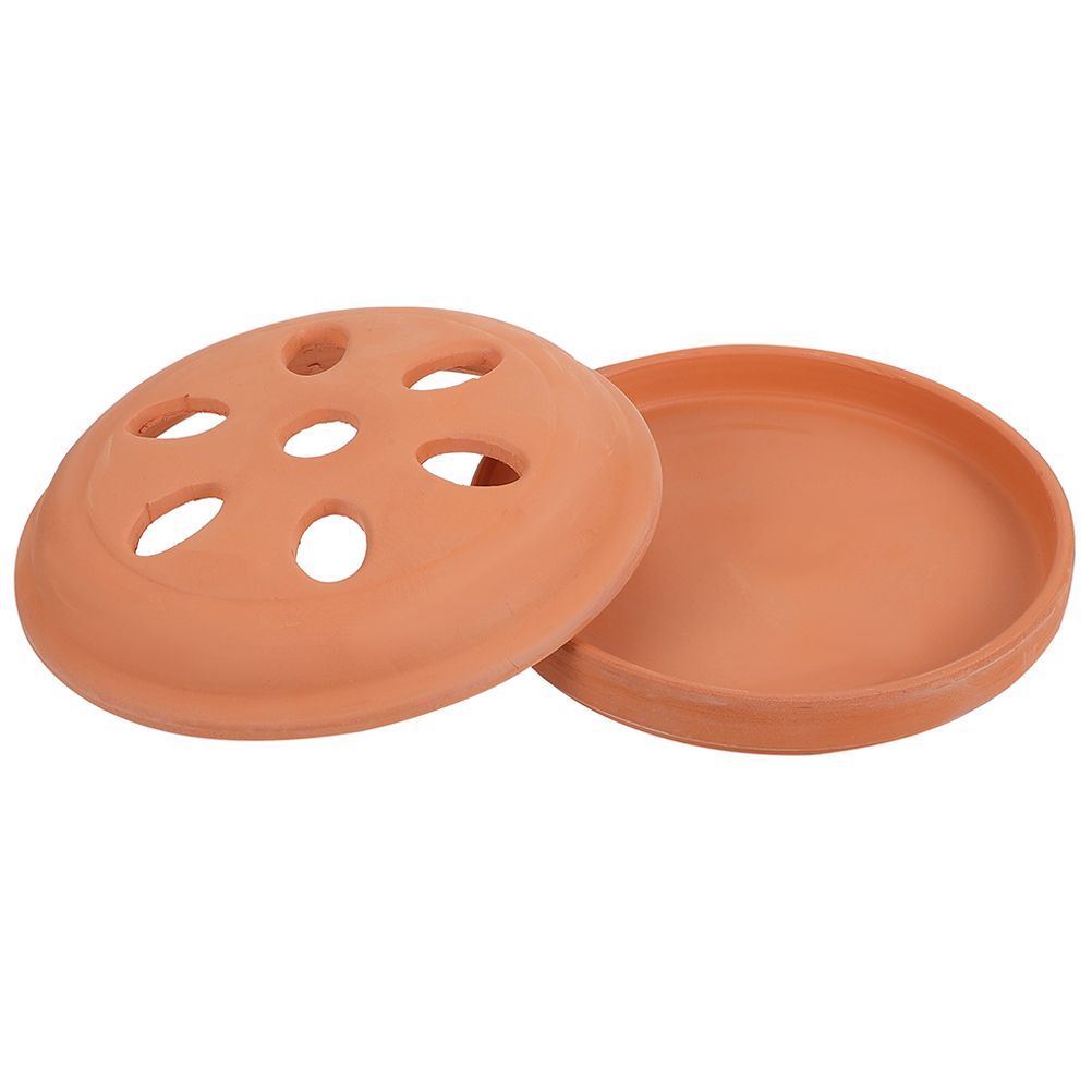 Axio Antiscald Mosquito Coil Box Ceramic Hollow Cover Lidded Mosquito