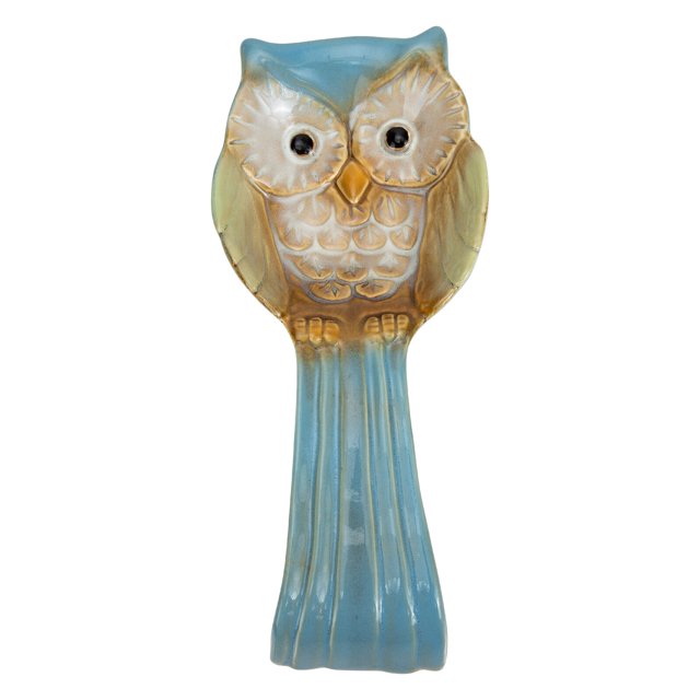 Axio Ceramic Spoon Rest Practical Kitchen Utensil Holder Owl Design