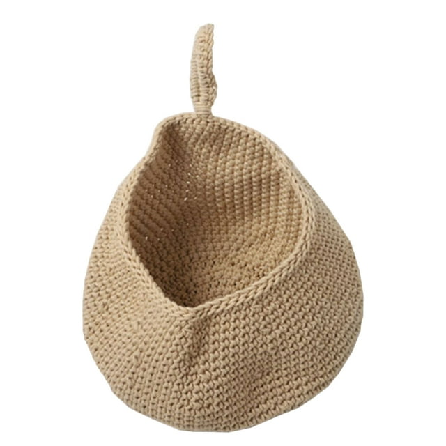 Axio Hanging Fruit Basket Over the Door Organizer Woven Wall Hanging