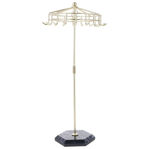 Umbrella Shaped Hanging Jewelry Organizer 1 Set Necklace Display Stand for Tabletop Storage Rack
