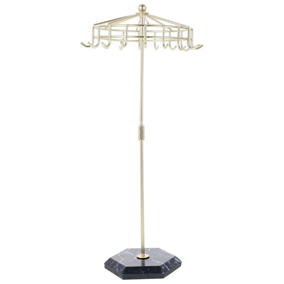 Umbrella Shaped Hanging Jewelry Organizer 1 Set Necklace Display Stand for Tabletop Storage Rack