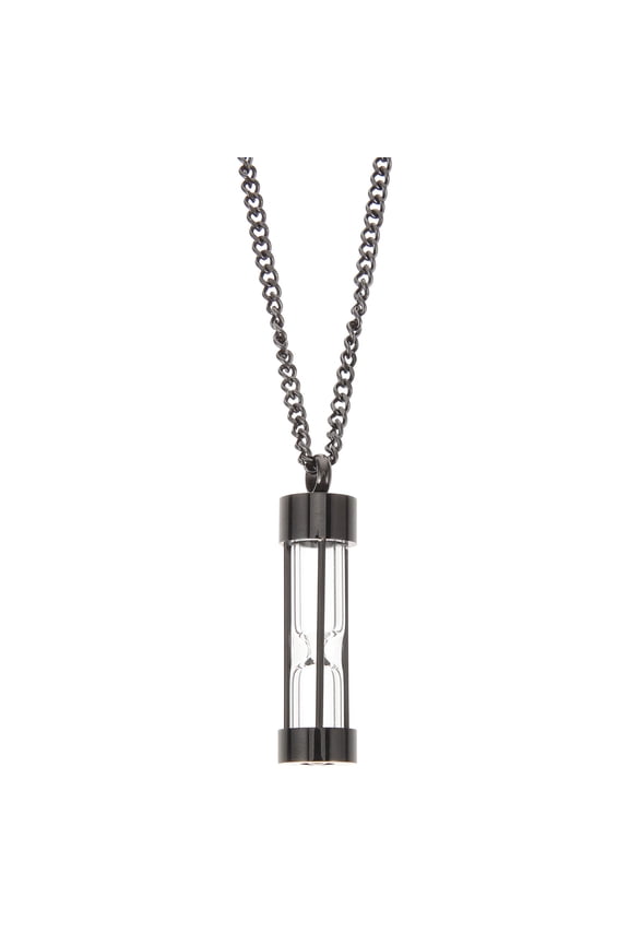 Hourglass Vial Cremation Pendant Necklace Urn Jewelry for Women