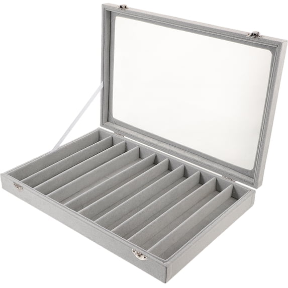 Jewelry Organizer Necklace Box Bracelet Anklet Display Case with Clear Lid