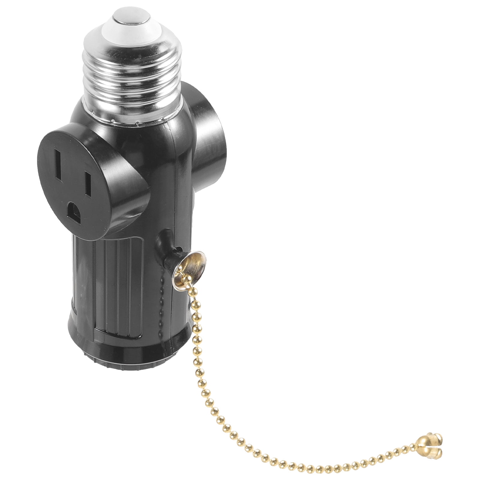Axio Light Socket To Plug Adapter with Pull Switch E26 Bulb Splitter