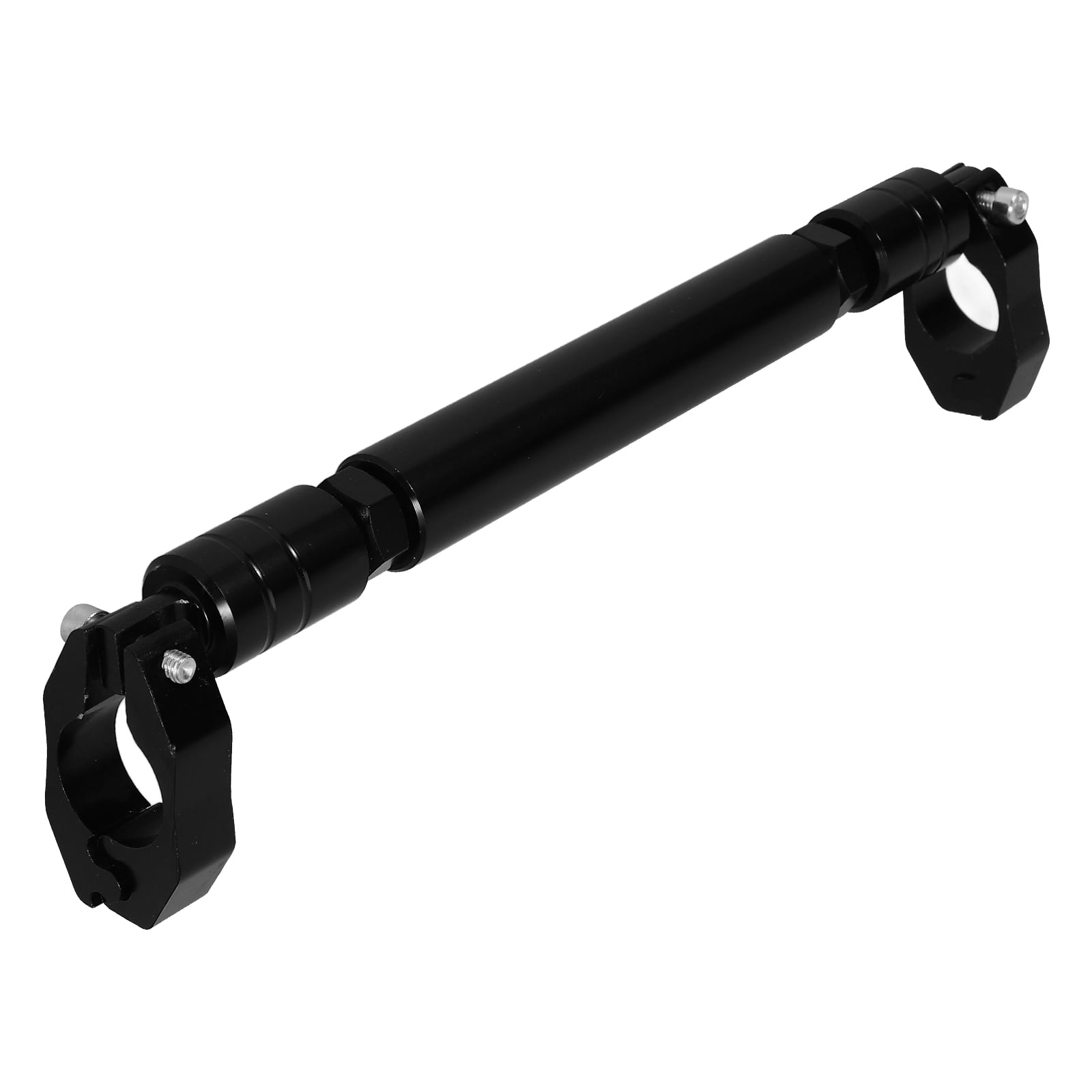 Motorcycle Balance Bar Handlebar Extender with Adjustable Length for 22mm Diameter Black Aluminum