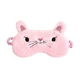 Axio Pink Eye Masks Fluffy Cat Design Sleep Eyeshade Lightweight