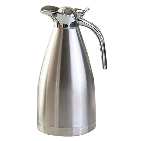 Stainless Steel Jug Stainless Steel Vacuum Jug Household Warm Keeping Kettle (2L Silver)