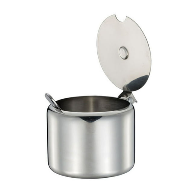 Axio Stainless Steel Sugar Jar with Spoon Multipurpose Canister Spice