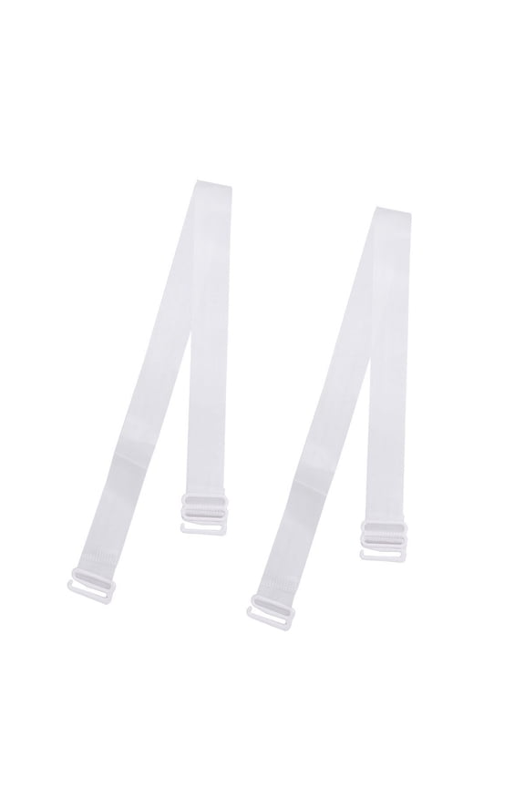 Transparent Invisible Crystal Silicone Bra Shoulder Strap Non-slip Woman Replacement Bra Strap Elastic Adjustable Bra Accessories (1.5cm)