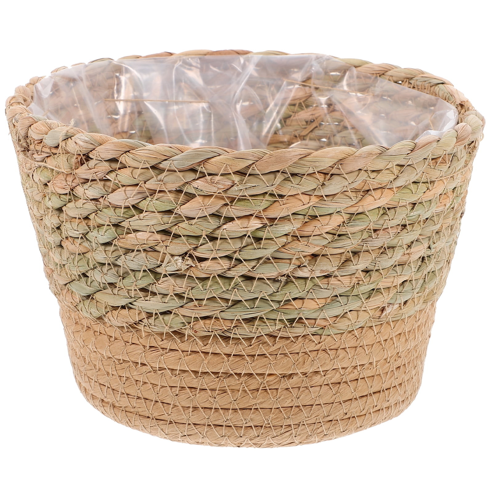 Axio Woven Planter Basket Straw Woven Flower Basket Farmhouse Basket ...