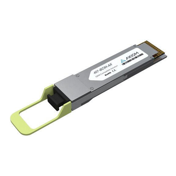 Axiom - QSFP-DD transceiver module (equivalent to: Dell 407-BCIH) - 400GbE - 400GBase-DR4+ - MPO-12 single-mode - up to 1.2 miles - 1310 (RX) / 1310 (TX) nm