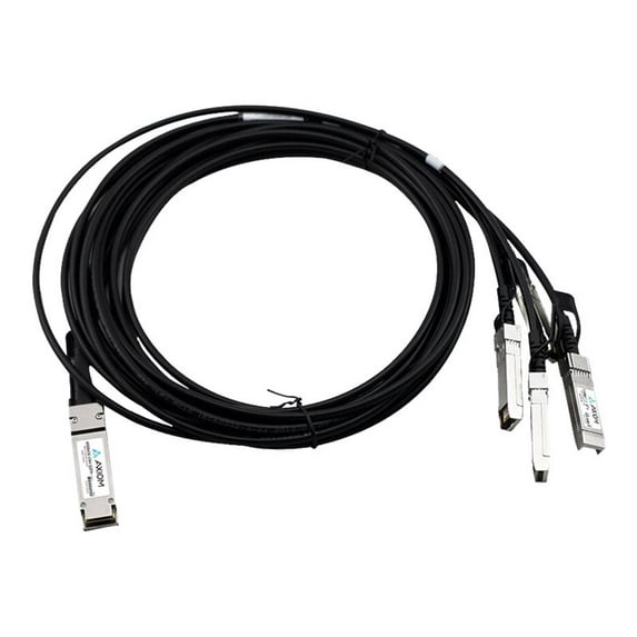 Axiom 40GBASE-CR4 QSFP+ to 4 10GBASE-CU SFP+ Passive DAC Dell Compatible 3m 3321366AX