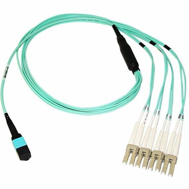 CONBIC 40m LC-LC OM4 Duplex 50/125µm Fibre Optic Cable – Purple, Multimode, G.652.D