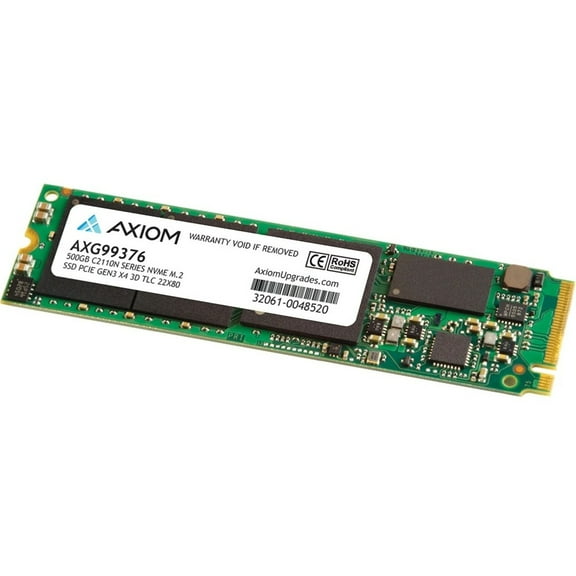 Axiom C2110n 500 GB Solid State Drive, M.2 2280 Internal, PCI Express NVMe (PCI Express NVMe 3.0 x4), TAA Compliant
