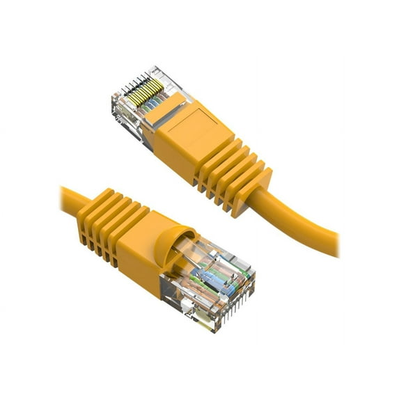 Axiom Cat6 550 MHz Snagless Patch Cable - Patch cable - RJ-45 (M) to RJ-45 (M) - 9.1 m - UTP - CAT 6 - molded, snagless, stranded - yellow
