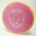 thumbnail image 1 of Axiom Fission Rhythm Disc Golf Fairway Driver, Pick Your Disc 165g Pink w/ Swirly Orange Rim, 1 of 65