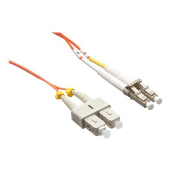 Axiom LC-SC Multimode Duplex OM2 50/125 Fiber Optic Cable - 80m - Orange - Network cable - TAA Compliant - LC multi-mode (M) to SC multi-mode (M) - 80 m - fiber optic - duplex - 50 / 125 micron - OM2 - orange