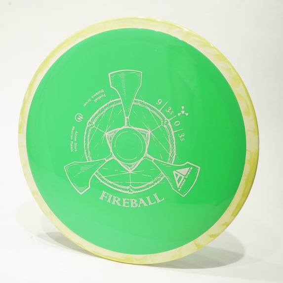 Axiom Neutron Fireball Disc Golf Fairway Driver, Pick Your Disc 174g Green w/ Swirly Rim
