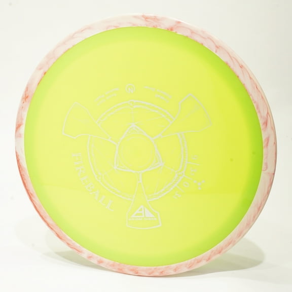 Axiom Neutron Fireball Disc Golf Fairway Driver, Pick Your Disc 166g Green w/ Swirly Red Rim