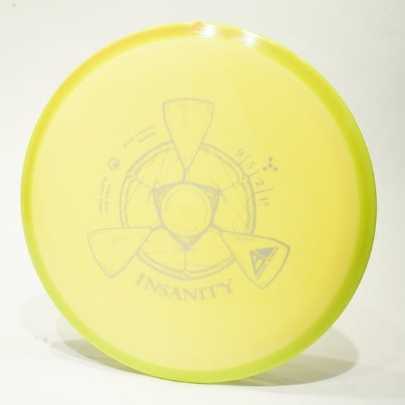 Axiom Neutron Insanity Disc Golf Distance Driver, Pick Your Disc 158g Yellow w/ Bright Green Rim