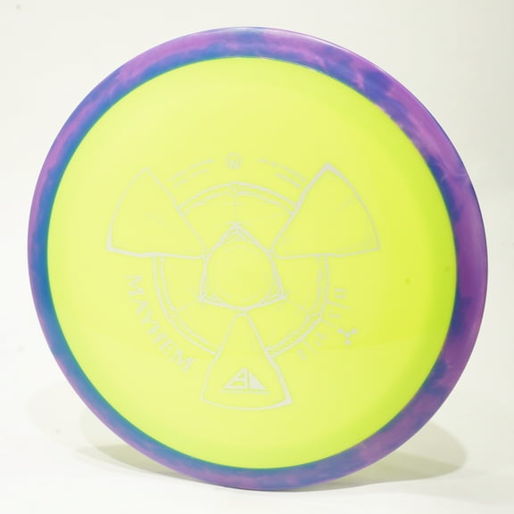 Axiom Neutron Mayhem Disc Golf Distance Driver, Pick Your Disc 173g Bright Green w/ Purple Rim