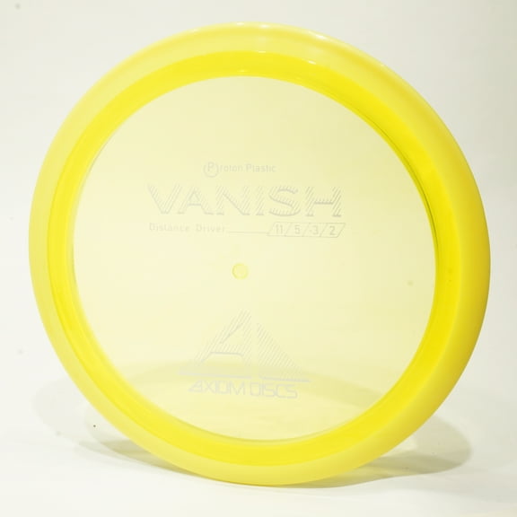 Axiom Proton Vanish Disc Golf Distance Driver, Pick Your Disc 164g Yellow w/ Yellow Rim